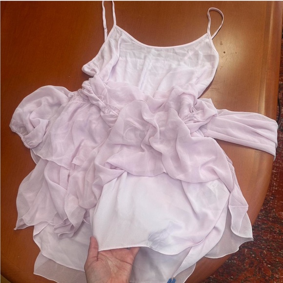 Aritzia Sunday Best amulet dress in lilac pink size L - Picture 7 of 8